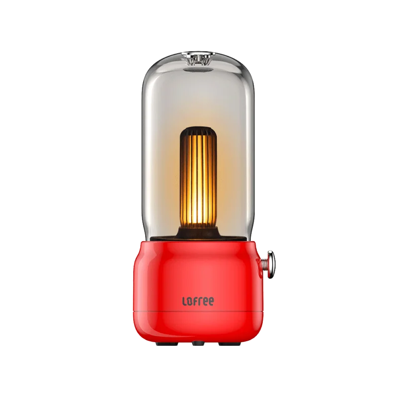 Красный Xiaomi Mijia Lofree CANDLY Ретро Свет usb зарядка/Подставка для зарядки Регулируемая яркость 1800k Светодиодная свеча свет - Цвет: Красный