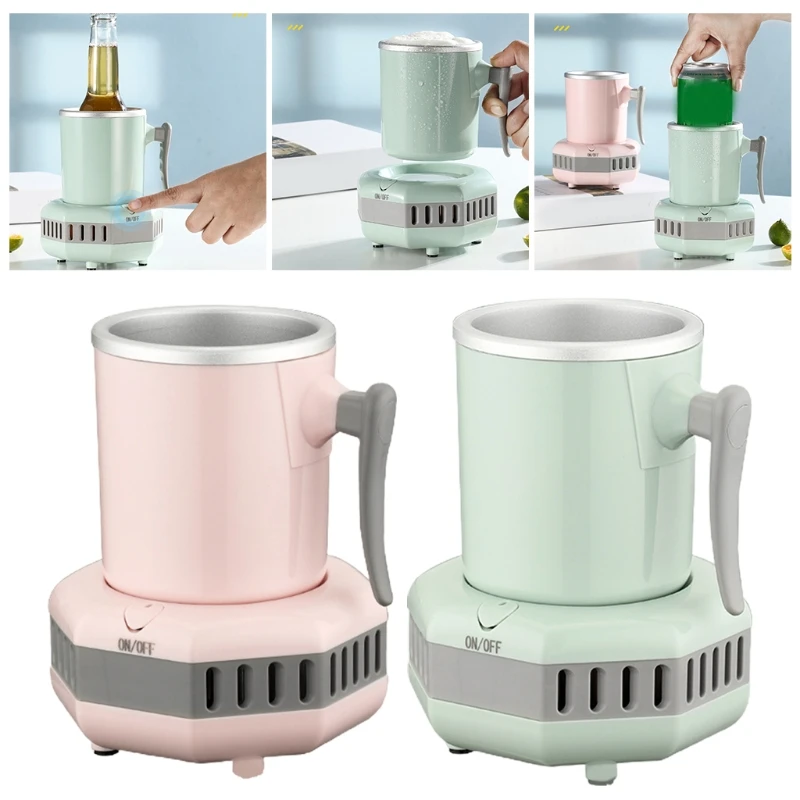 Intelligent Cooling Cup Desktop Cold Drink Machine Mini Fridge Quick Cooling Cup Summer Cooling Small Home New Dropship ice crushers electric dual blade ice crusher commercial snow cone granizing machine home icy drink smoothie maker