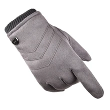 Новые мужские и женские зимние перчатки для рыбалки на природе теплые замшевые велосипедные перчатки плюс бархатные повседневные Простые перчатки для рыбалки с сенсорным экраном