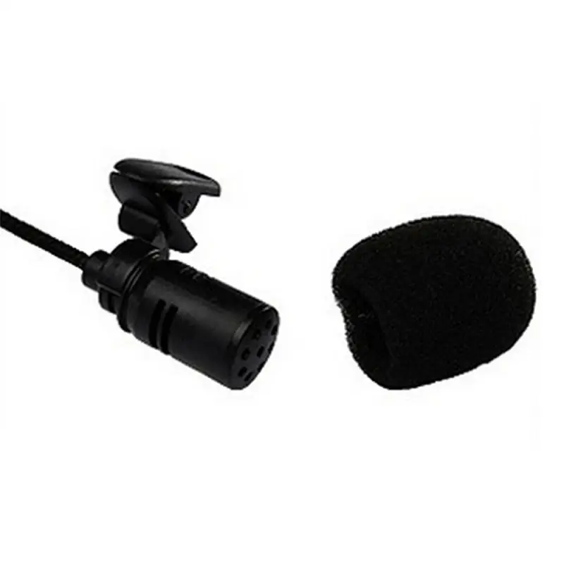 wireless headphones with mic Clip-on Microphone Lapel Mini Lavalier Mic Microphone 3.5mm Portable Mini Microphone For Mobile Phone PC Recording Conference mic