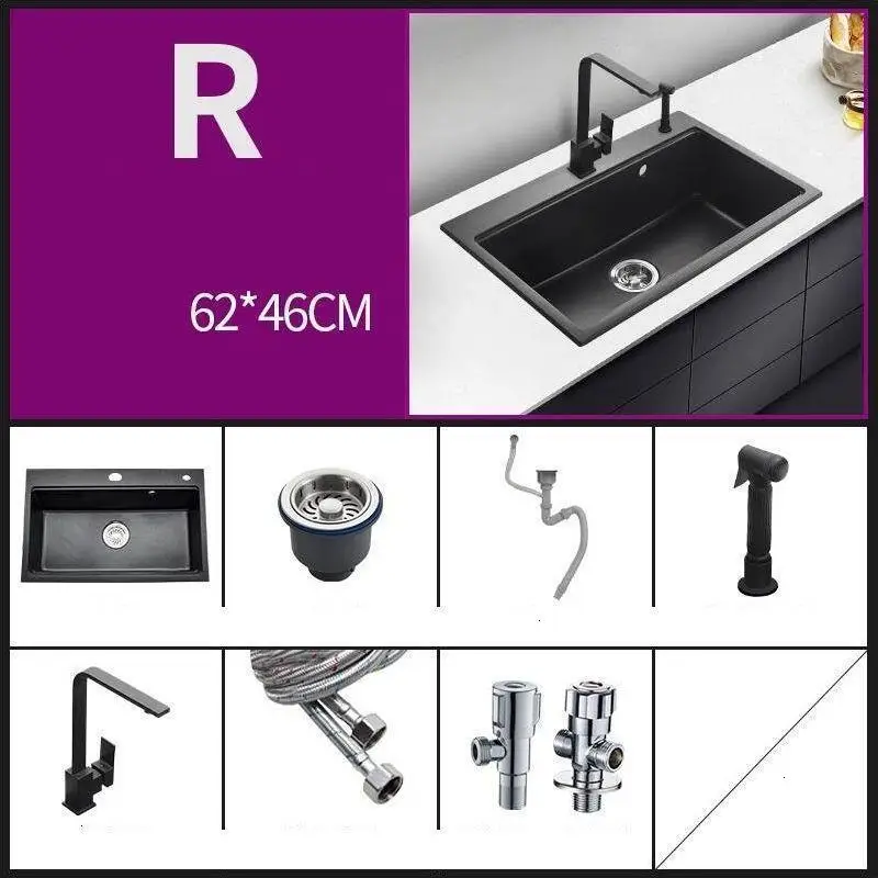 Banheiro Black Afwasbak Waschbecken Dissipador портативная кухонная раковина Lavello Cucina Fregadero Cuba Pia Cozinha Lavabo для мытья посуды