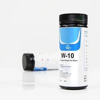 

100PCS Chlorine Dip Test Strips Hot Tub SPA Swimming Pool PH Tester Paper 10in1 TXTB1