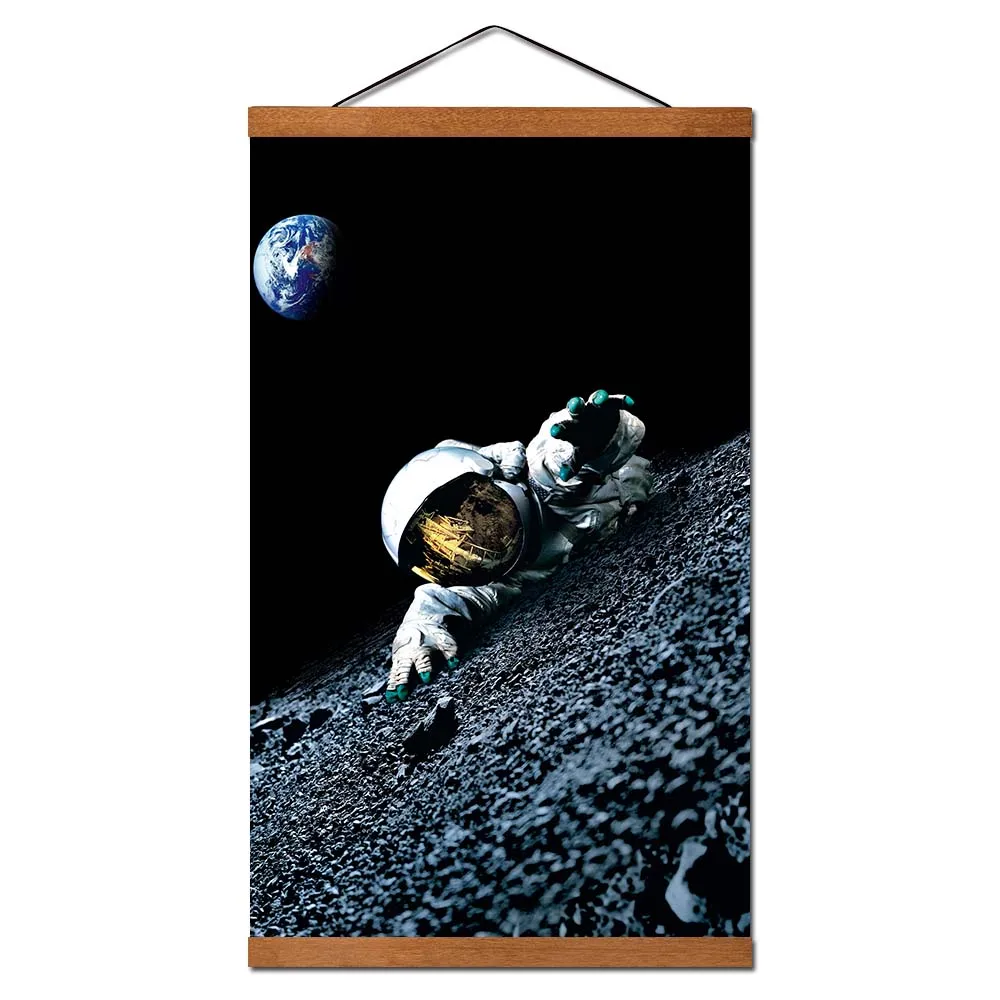 Apollo Movie Poster Wall Art Pictures Scroll Canvas Painting With Solid Wood Ready to Hang | Дом и сад