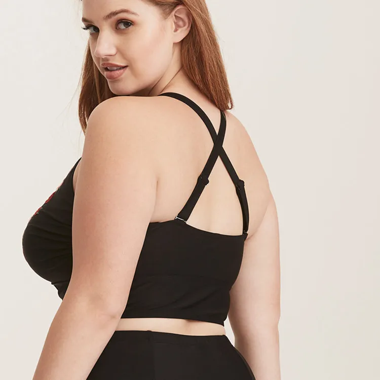 

2019 New Style Europe And America-Large Size Fat Embroidered Split Type Bikini Plus-sized Bathing Suit Swimwear Women's