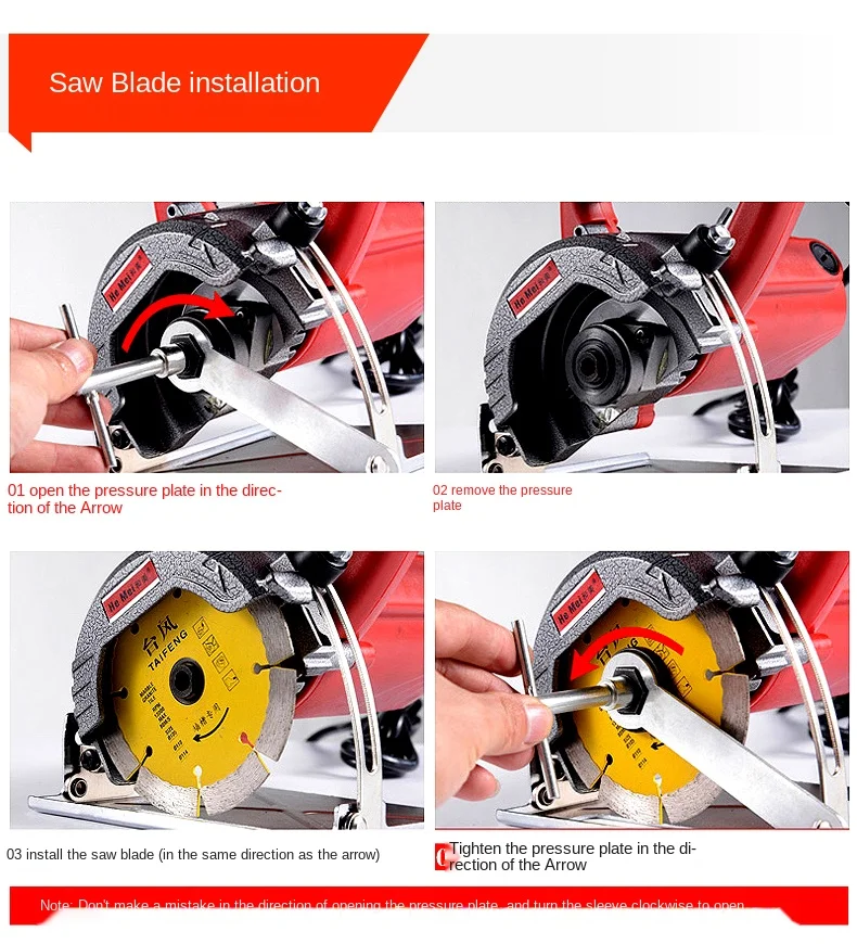 Мраморная плитка Портативный станок для резки электрическая сталь дерево