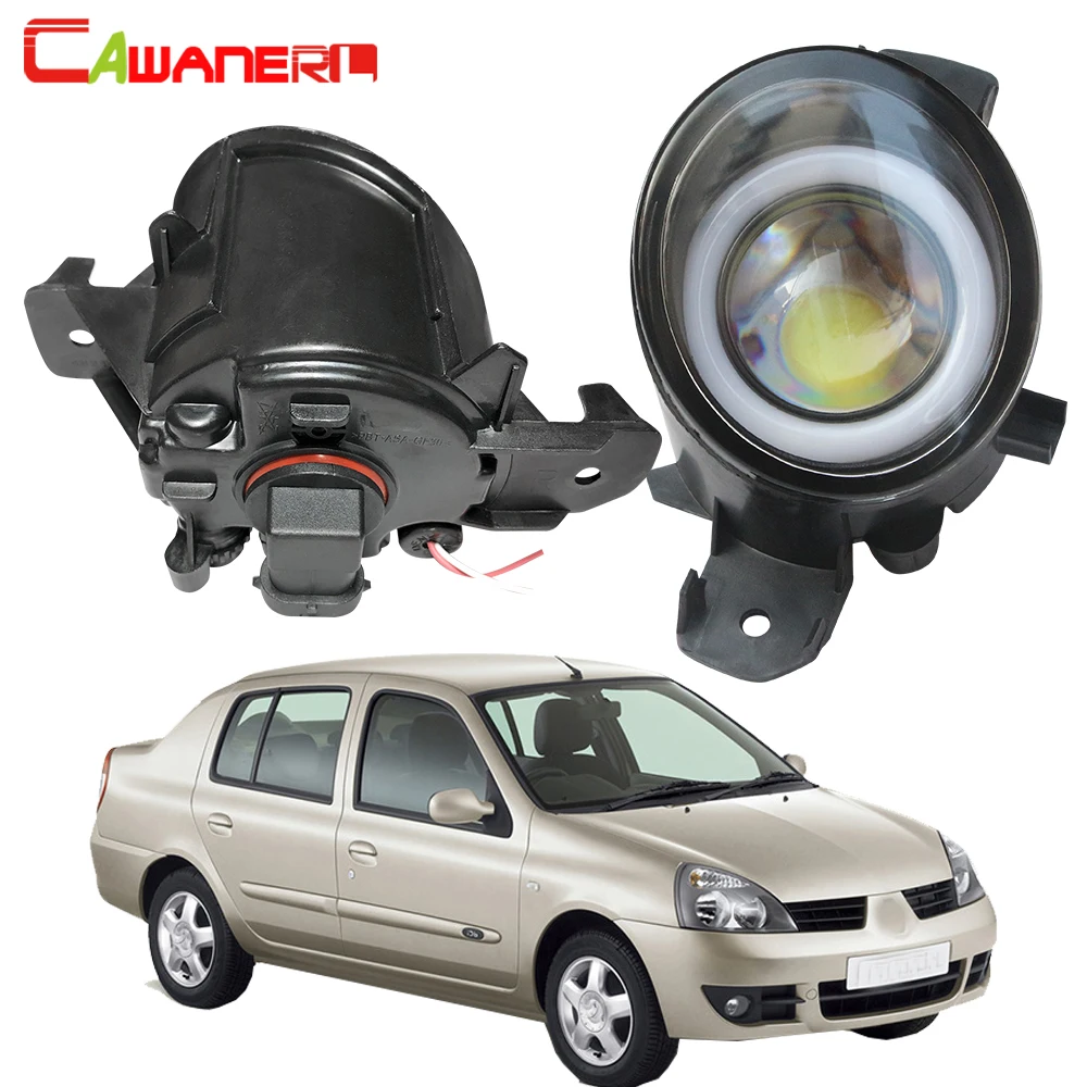 

Cawanerl For Renault Thalia 1998-2015 Car H11 LED Fog Light Angel Eye DRL Daytime Running Light 3000LM 12V 2 Pieces