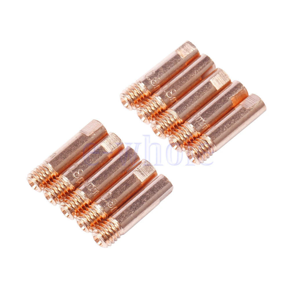 

10 Pc/set Contact Tip Gas Nozzle for MB-15AK for MIG/MAG M6*25mm Welding Torch Gun Mini Contact Tip Gas Nozzle 0.8/1.0mm