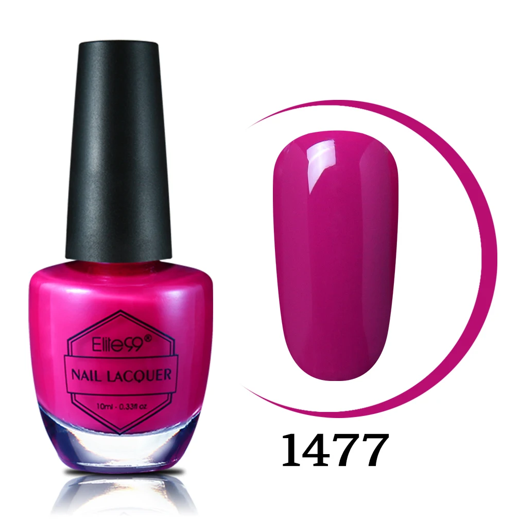 Elite99 10 мл Лак для ногтей лак для ногтей Гель-лак Vernis Nail Art долговечный впитывающий светодиодный аппарат великолепный маникюр гибридные Лаки - Цвет: 1477