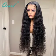Aliexpress - Deep Curly Human Hair Lace Front Wig for Black Women 13×4 Thick Density 300% 250% Glueless Remy Hair Frontal Wigs 30″32″ Qearl