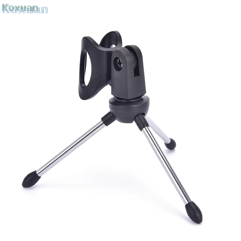 Soporte de micrófono ajustable para escritorio, Mini trípode portátil para mesa, micrófono de aleación de Zinc