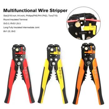 

5-in-1 Automatic Wire Stripper Crimper Pliers Terminal Manual Crimping Pliers Hardware Tools Electrical Wire Terminal Kit