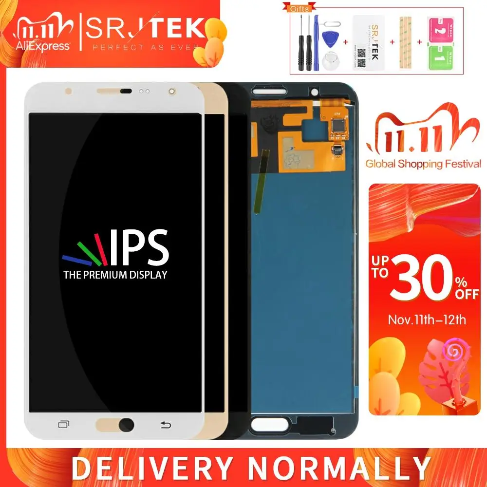 Экран для Samsung Galaxy J7 2015 J700F ЖК дисплей + сенсорный дигитайзер Сенсорное стекло в