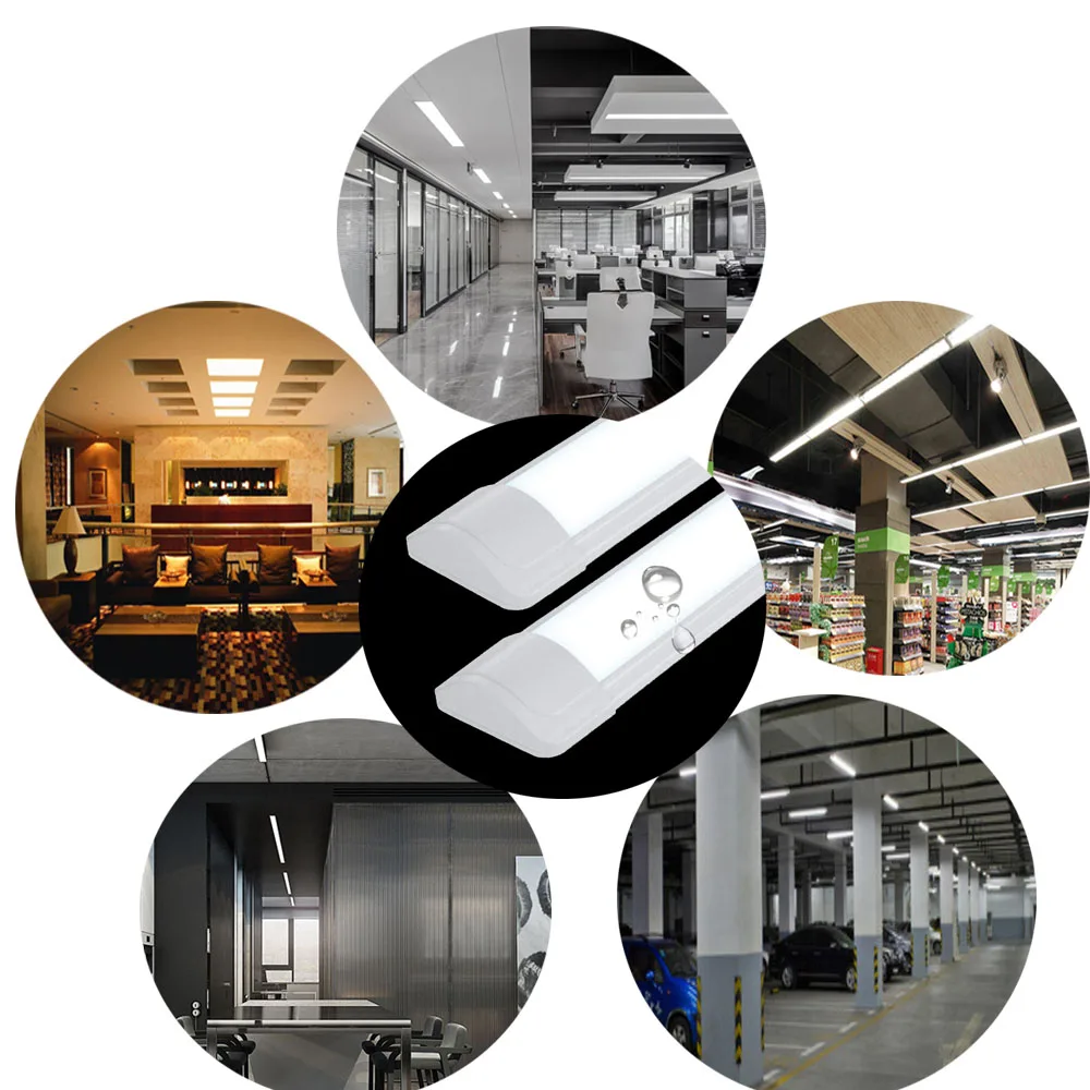 BEYLSION 10 PCSLOT Tube LED Cleaning Purification Light 10W 20W 40W LED Tri-proof Batten Light LED Tube Linear Lamp AC85-265V (5)