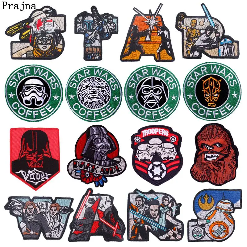 

Prajna Star Wars Patch Embroidered Patches For Clothing Iron On Patches On Clothes DIY Stranger Things Patches For Clothes Jeans