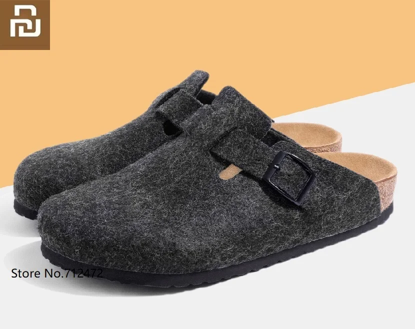 Youpin Aishoes осенне зимние шерстяные пробковые ботинки Baotou теплые войлочные