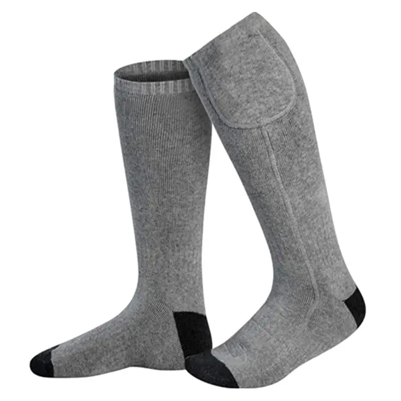 Зимние теплые носки с дистанционным управлением, электрические Горячие носки, зарядный термостат, нагревательные носки с литиевой батареей, можно стирать и греть - Цвет: B