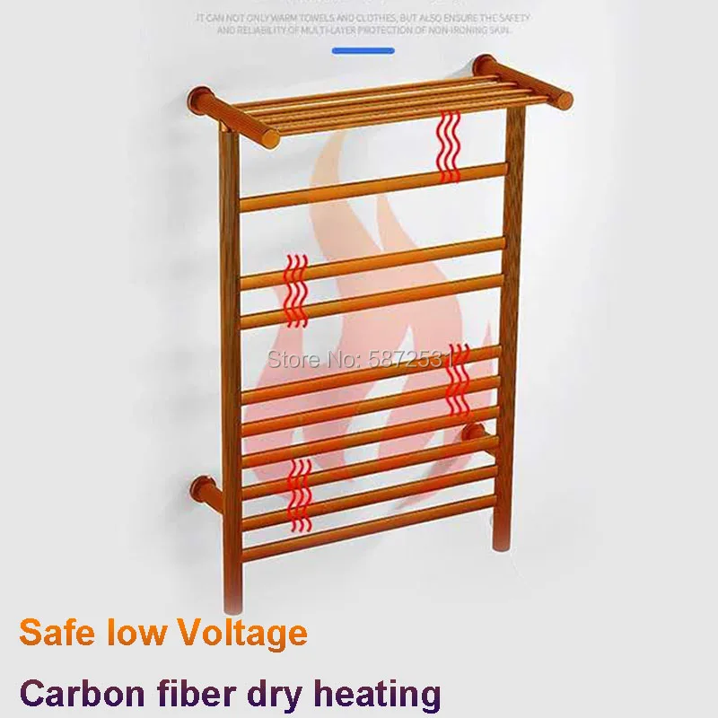 180W Fast Heating Towel Rack Heated Towel Rack For Bathroom – Wall ...