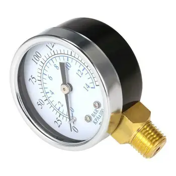 

Manometer Pressure Gauge Side Mount 0-200PSI Measurement Set Equipment