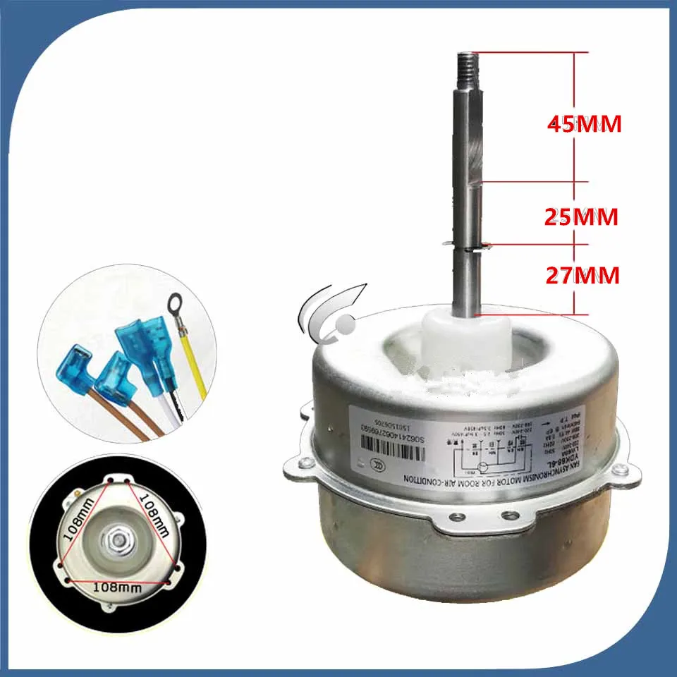 Хорошо работает для кондиционера внутренней машина с мотором на YDK68-6 YDK-68-6 YDK-68-6L YDK-68-6L YDK68-6AMotor вентилятор