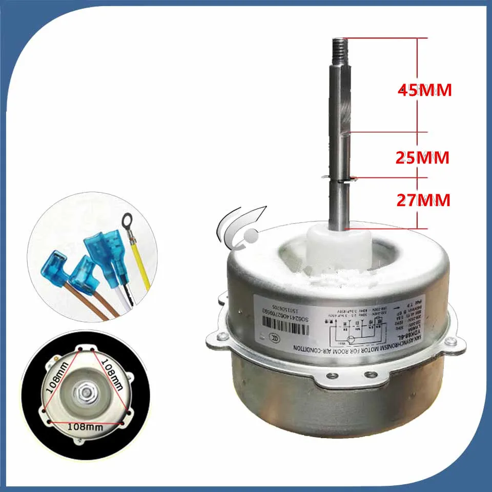 

new good working for Air conditioner inner machine motor YDK68-6 YDK-68-6 YDK-68-6L YDK-68-6L YDK68-6AMotor fan