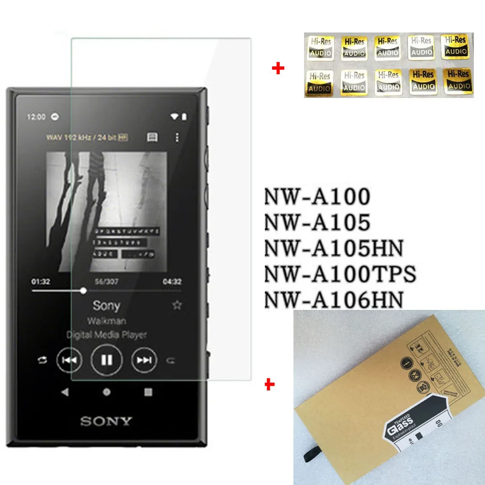 9H Ультра Защитная пленка для экрана из закаленного стекла для sony Walkman NW-A100 A105 A106HN A100TPS - Цвет: Clear