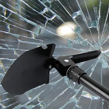 

Multifunction Iron Spade Ordnance Shovel with Guide Ball Shovel Portable Car Snow Shovel Foldable Mini Camping Outdoor Tool