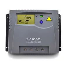 100A 12 В 24 в 48 в автоматический Солнечный Контроллер заряда солнечный PV зарядное устройство с ЖК-дисплеем и функцией связи