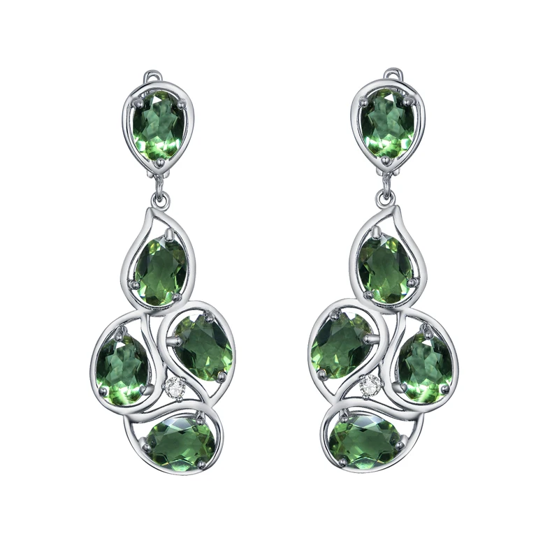 Bolaijewelry, большие серьги из зултанита, серебро 925 пробы, драгоценный камень с изменением цвета, хорошее ювелирное изделие, лучший подарок для женщин на свадьбу