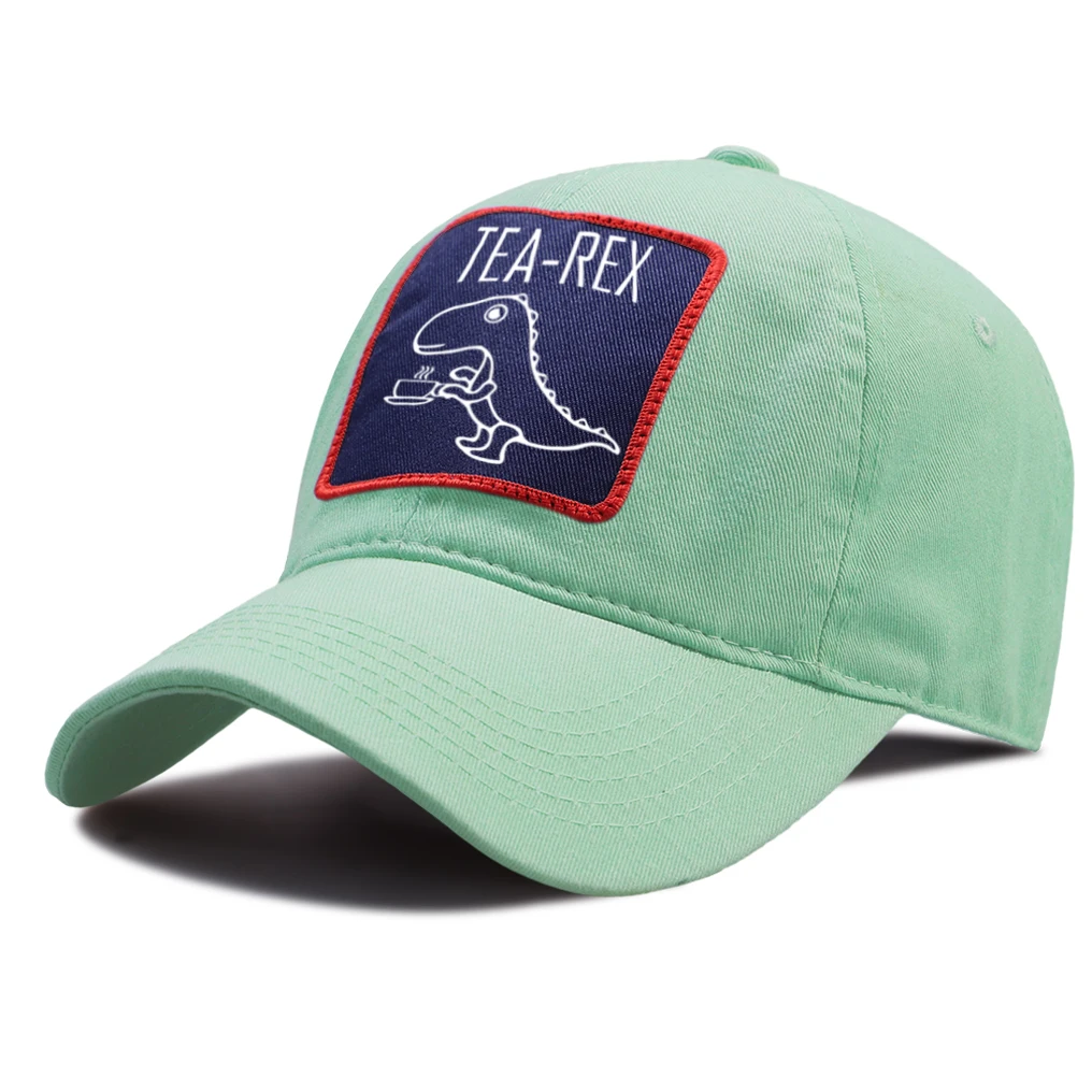 

Tea Rex Baseball Cap Cartoon Print Sun Shade Caps Unisex Hip Hop Cotton Snapback Hat Adjustable Outdoor High Quality Riding Hats