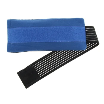 

Reusable Gel Ice Pack, Cold & Heat Pad with Elastic Strap, Flexible for Neck Head Ankle Shoulder, Migraine, Sports injuries