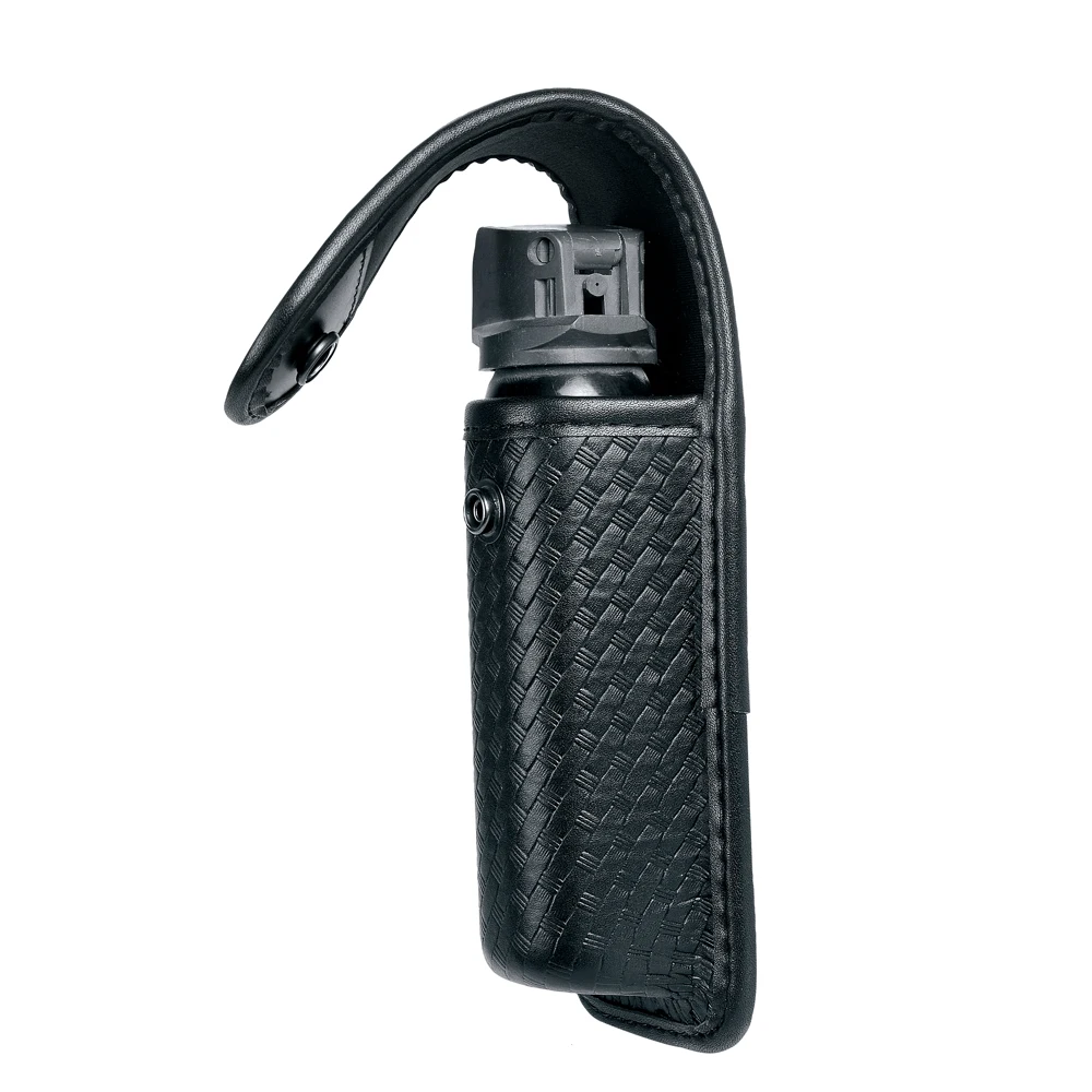 Molded OC/Mace Spray Pouch, Top Flap Pepper Spray Holster for MK4 OC/Mace Pepper Spray Black Pouch Hidden Snap