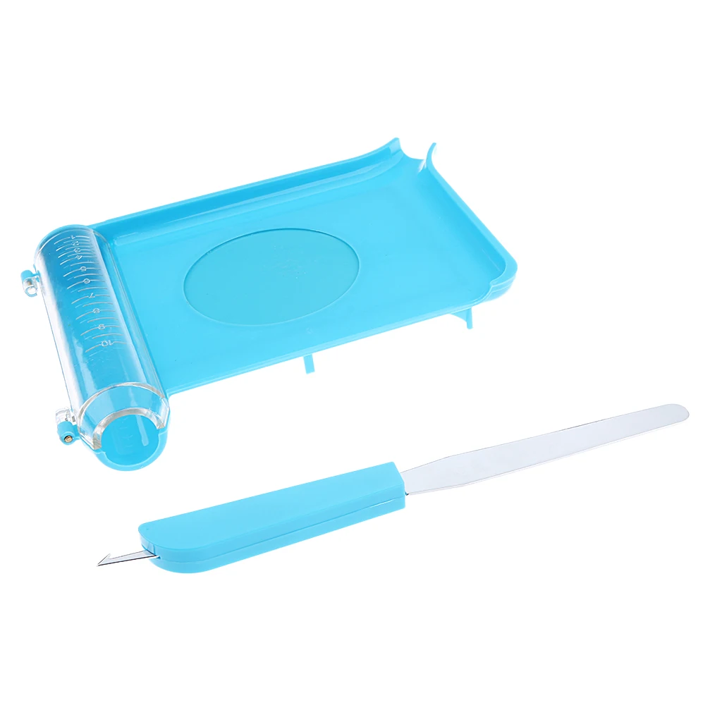 Professional Pill Counting Tray With Spatula for Kitchen Utensils Home Household Accessories Blue Blue 200mm×130mm