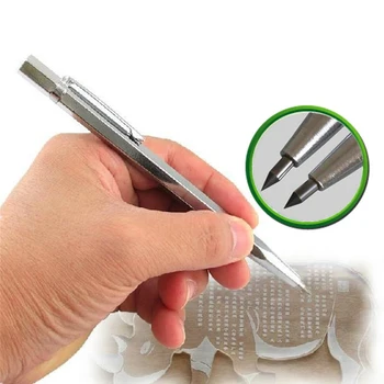 

145X8mm Tungsten Steel Tip Scriber Marking Etching Pen Marking Tools for Ceramics Glass Silicon Quartz Shell Metal Tool