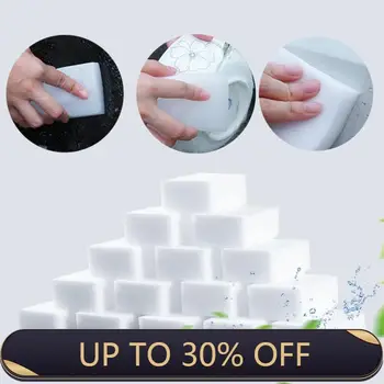 

100pcs Melamine Foam Magic Sponge Wipe Smudge Rag Cutlery Cleaning Pad Bathroom Tools Home Kitchen Accessories