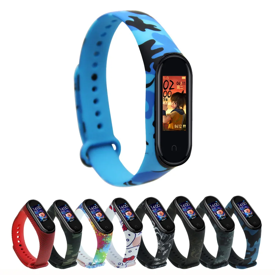 

Mi Band 3 4 Strap Bracelet Colorful Silicone Wristband Bracelet Miband 4 Strap Smart Wrist Strap for Xiaomi Mi Band 3 4 Strap