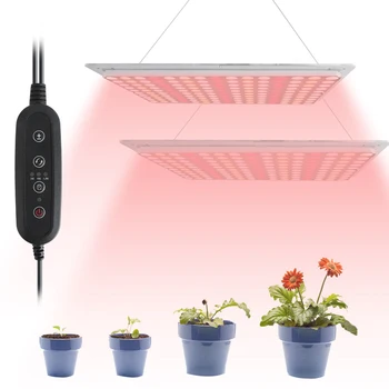 

300W 300 Led Grow Light Panel 85-265V Timming Dimming Full Spectrum Phyto Lamp IP65 For Plant Flower Seeding Fitolamp Grow Tent