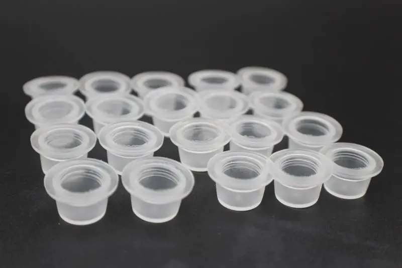 500Pcs silicone Medium 13mm Diameter Tattoo Ink Cup Pigment Holder Container Caps For Protect Tattoo Needle Tip