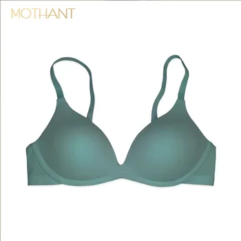 

Lingerie Female top underwear thin Small breasts gathered bras Silky breathable Comfortable soft Pure color traceless Underwire