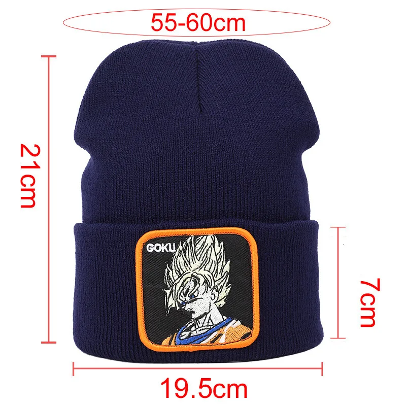 GOKU Dragon Ball Vegeta, высококачественные хлопковые повседневные шапочки для мужчин и женщин, теплая вязаная шапка, модная шапка унисекс, Gorras Para Hombre