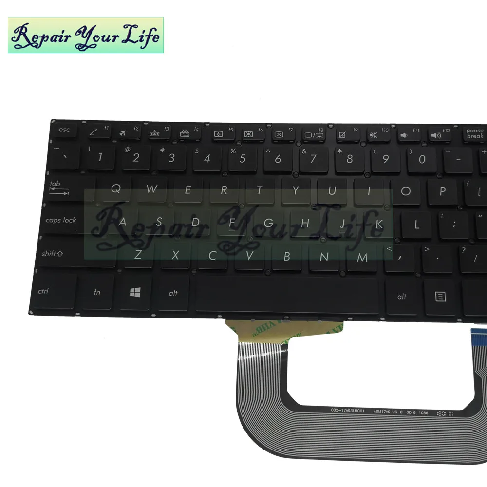 Substituição Teclados para Asus Vivobook N705u N705 un ud uq uf X705 ma X705ua Eua Inglês Preto Teclado do Portátil 0knb0 661us00 Novo - Imagem 4