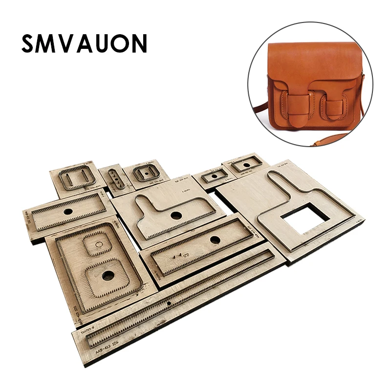 

Leather Messenger Bag Cut Dies DIY Handcraft Leather Punch Tool Knife Mold Suitable For Common Die-Cutting Machines