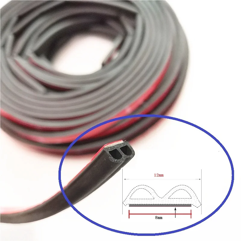 Weatherstrip B Shape 3M клейкая Автомобильная наклейка шумоизоляция погодные полосы
