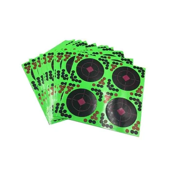 

Hot 25 Sticks Pack Targets Sticks Reactive Adhesive Splash Flower Target Paper 20X20cm Firing Target High Visibility Fluorescent