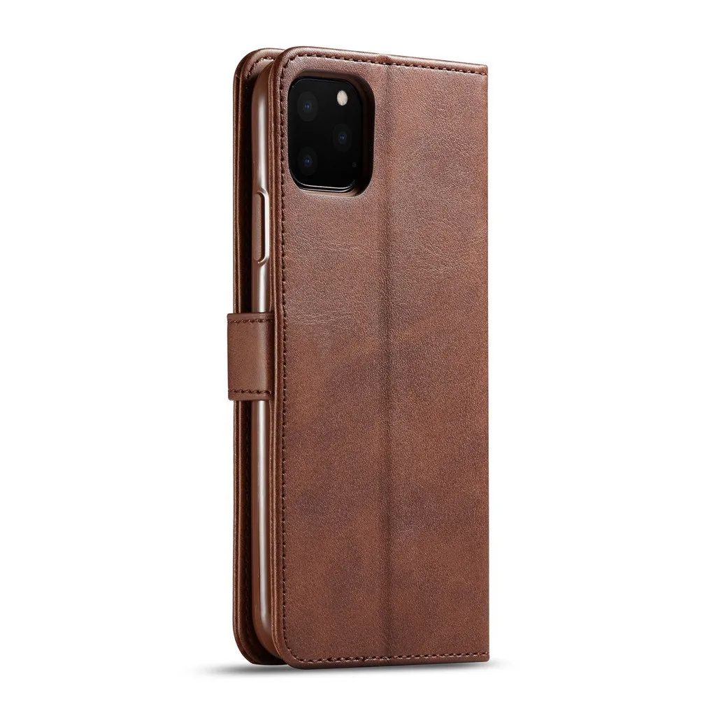 Wallet Case Leather Magnet Flip Cover Case With Card Slot Stand Leather phone Case For iPhone 11 Pro Anti-scratch Phone Case
