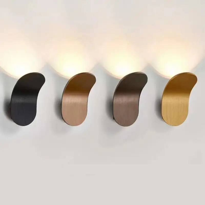SANDIY Creative Wall Lamp Night Light For Bedside Bedroom Corridor Contracted Style Indoor Decoration Background Wall Lighting