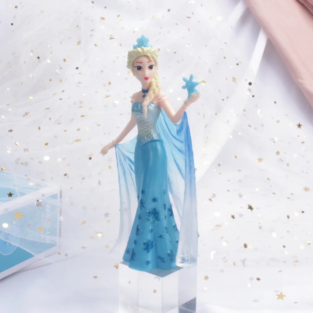 Disney Frozen Elsa Q Posket Model PVC Action Figures Princess Cartoon Anime Dolls Figurines Kids Toys cake topper Party Decor | Игрушки и