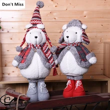 Большие navidad куклы мышки рождественские украшения Navidad фигурка медведь рождественские украшения для дома год adornos de navidad