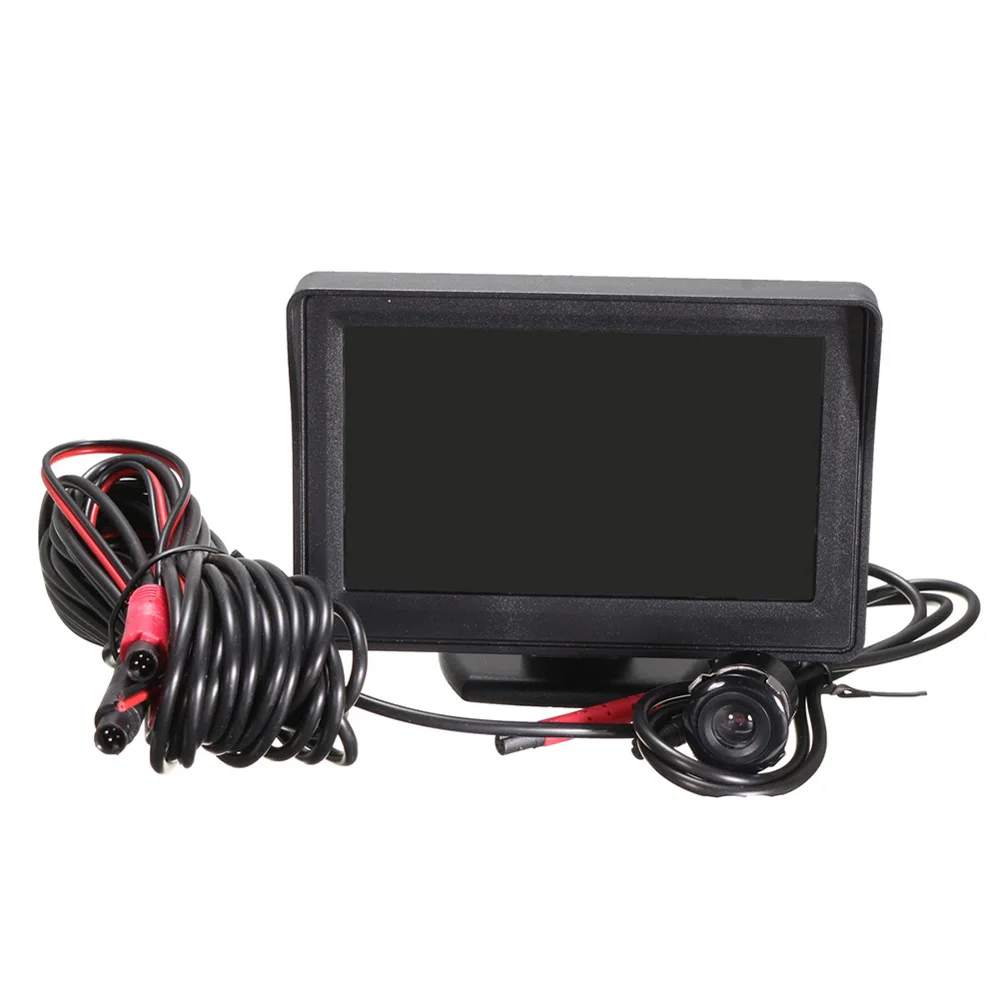 Автомобильный монитор заднего вида lcd Замена ночного видения резервного копирования Универсальный черный