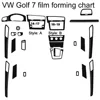 For VW Volkswagen Golf 7 MK7 Interior Central Control Panel Door Handle 5D Carbon Fiber Stickers Decals Car styling Accessorie ► Photo 2/6