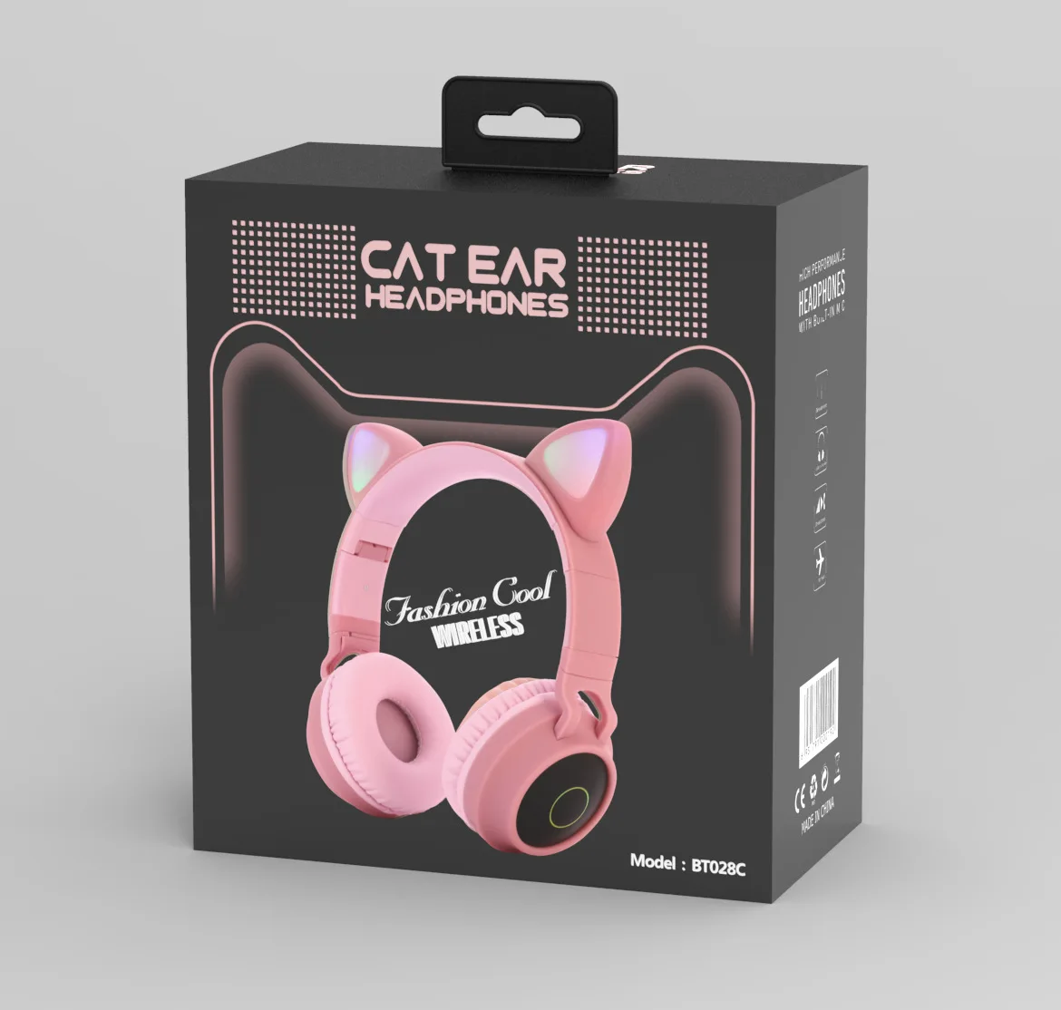 Cute Cat Ear Wireless Headphones Bluetooth 5 0 Earphones Headphone Gaming head phone